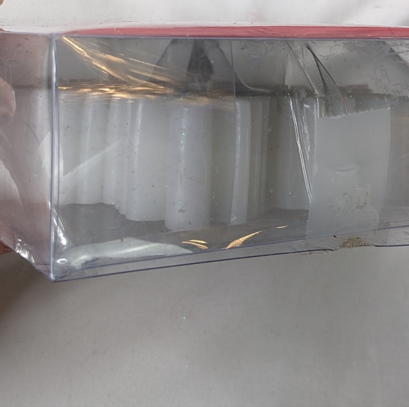 Pier One NIB Snowflake flameless LED  tealight candle holder set white g… - Picture 10 of 17